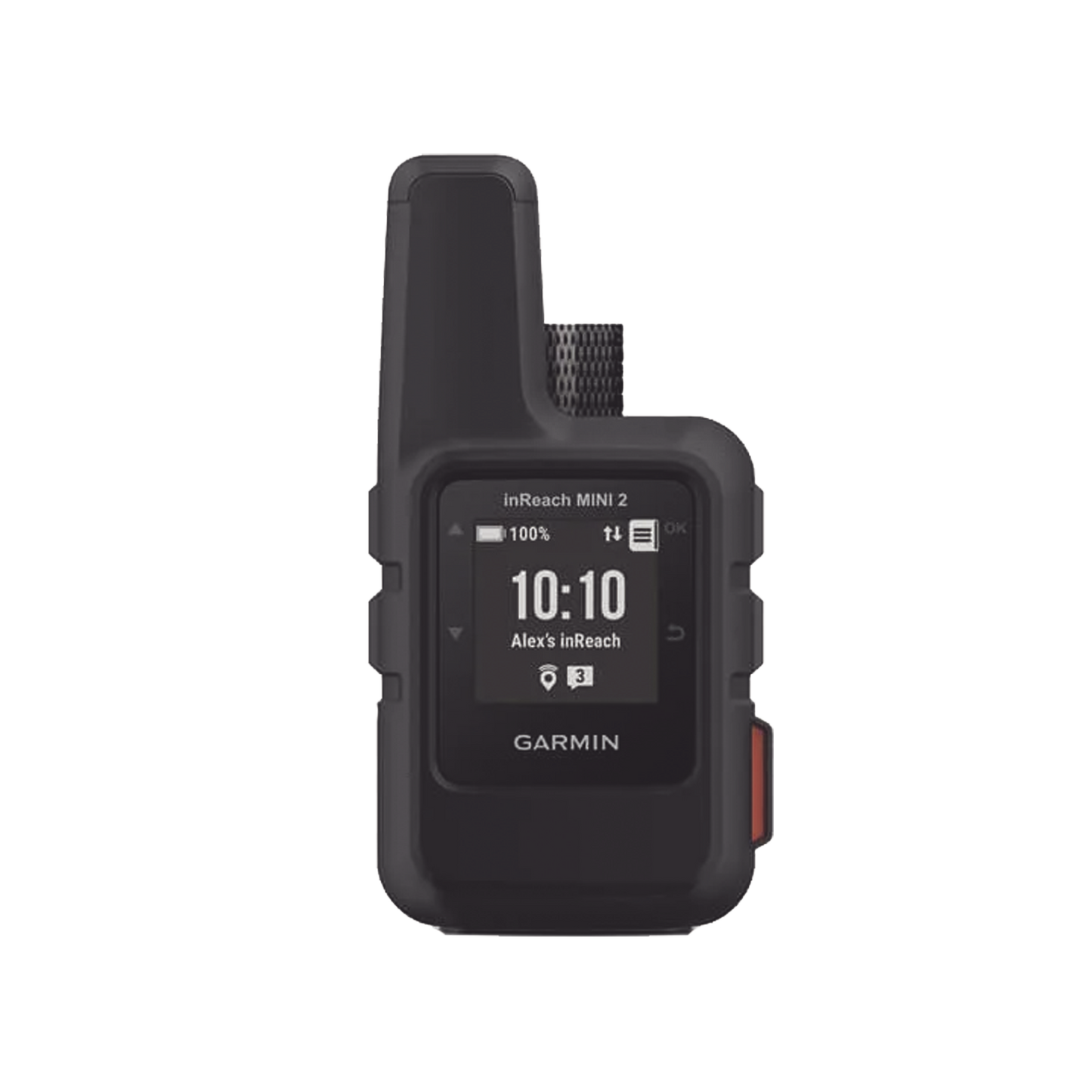 Navegador satelital InReach Mini 2 color negro, con cobertura global mediante la red Iridium, cuenta con botón de emergencia, batería para hasta 50 horas, GPS y brujula.