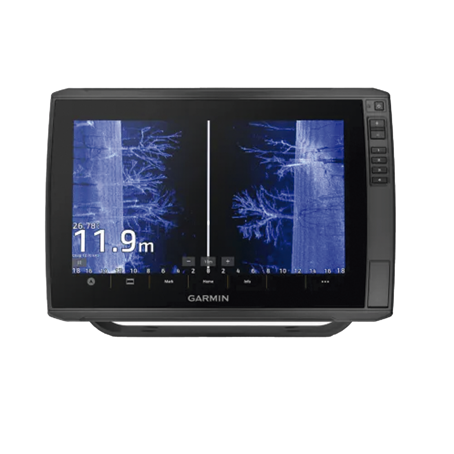 Pantalla ECHOMAP Ultra 2 de 122sv de 12" sin transductor, incluye sondas de exploración ClearVü y SideVü