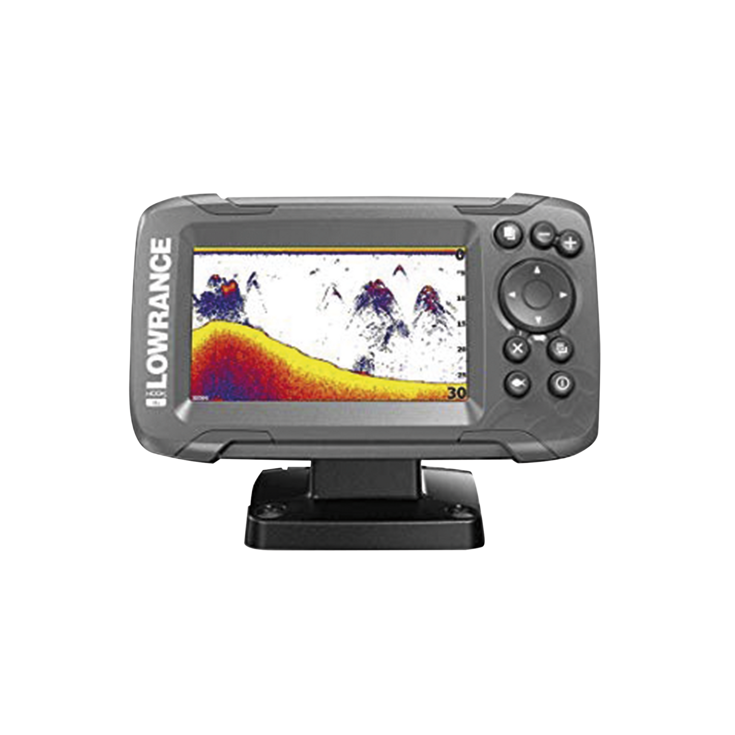 Hook2-4x Ecosonda en pantalla horizontal solarMax de 4 pulgadas, incluye transductor