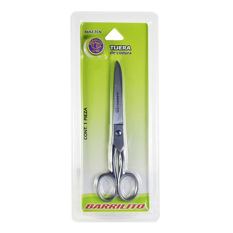 8642-7CN Tijera De Costura Plana 7″ Barrilito