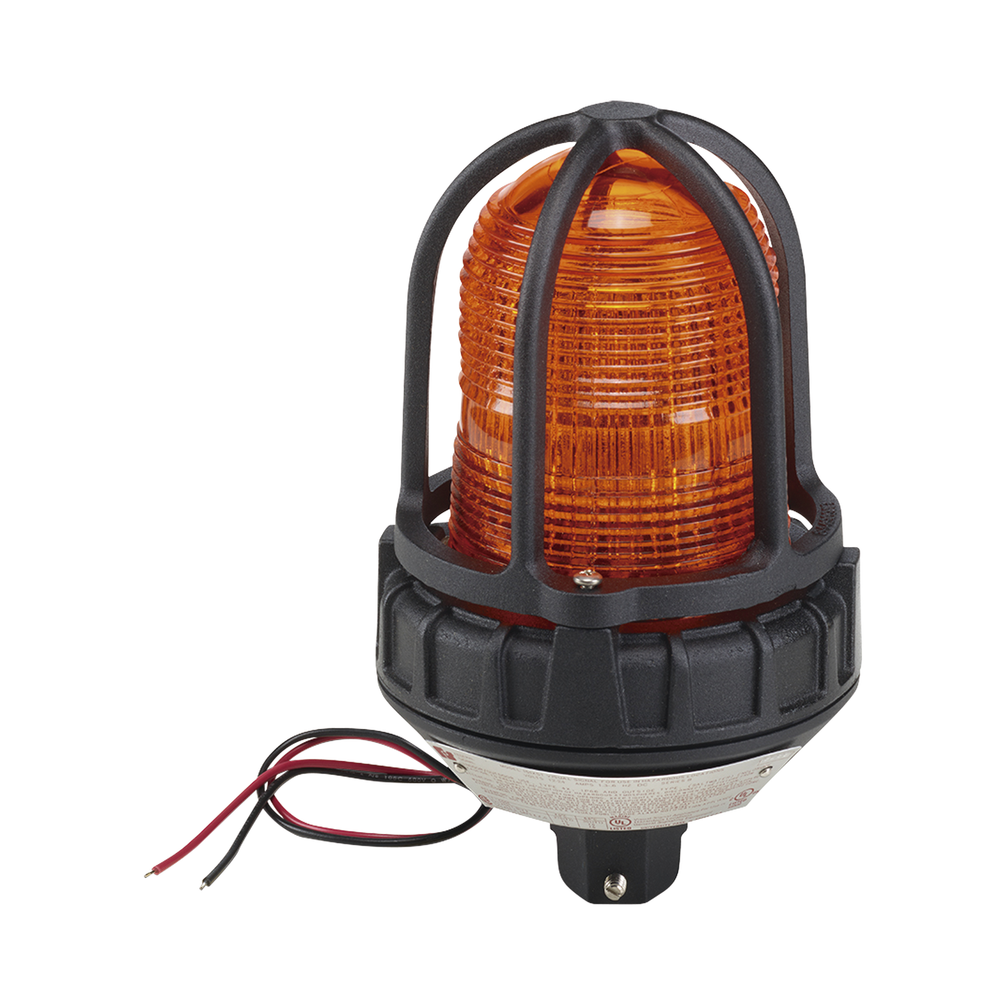 Luz estroboscópica para ubicaciónes peligrosas, montaje tipo tubo, 12-24 VCD, color Ãmbar