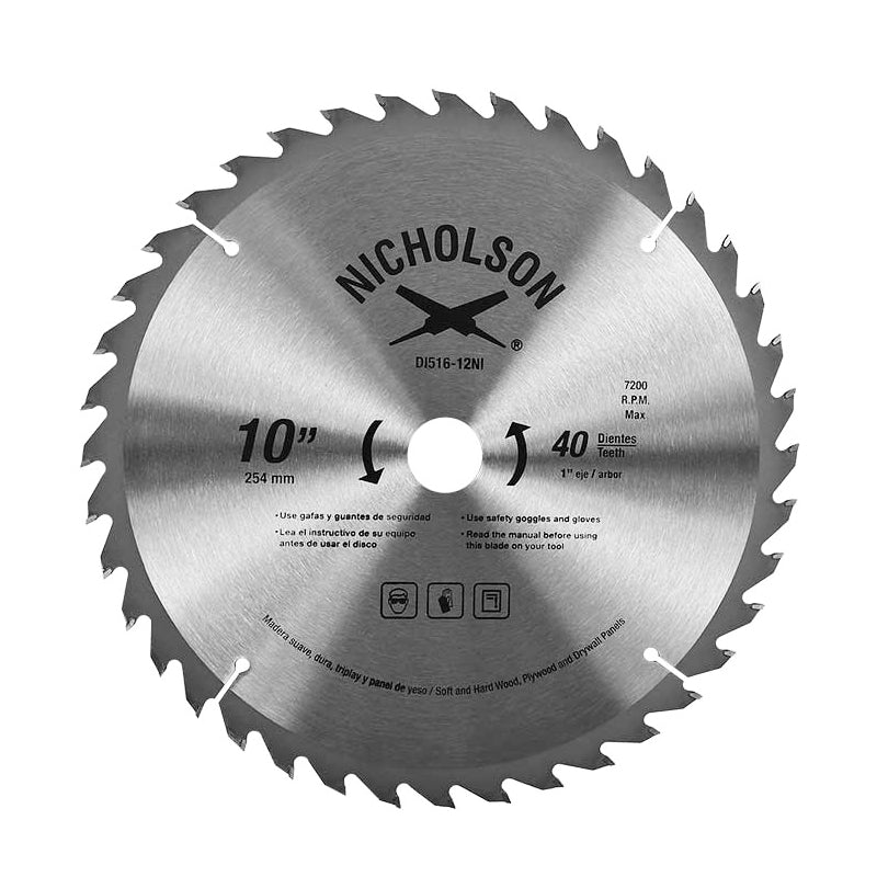 DI516-12 – DI516-12NI Disco Punta Carburo 10″-40 Dtes. Disst