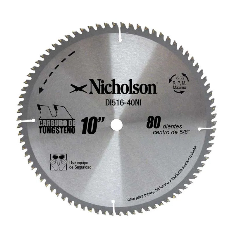 51640 – DI516-40NI Disco Carb.P/Corte Alu.10″-80dtsx5/8 Diss