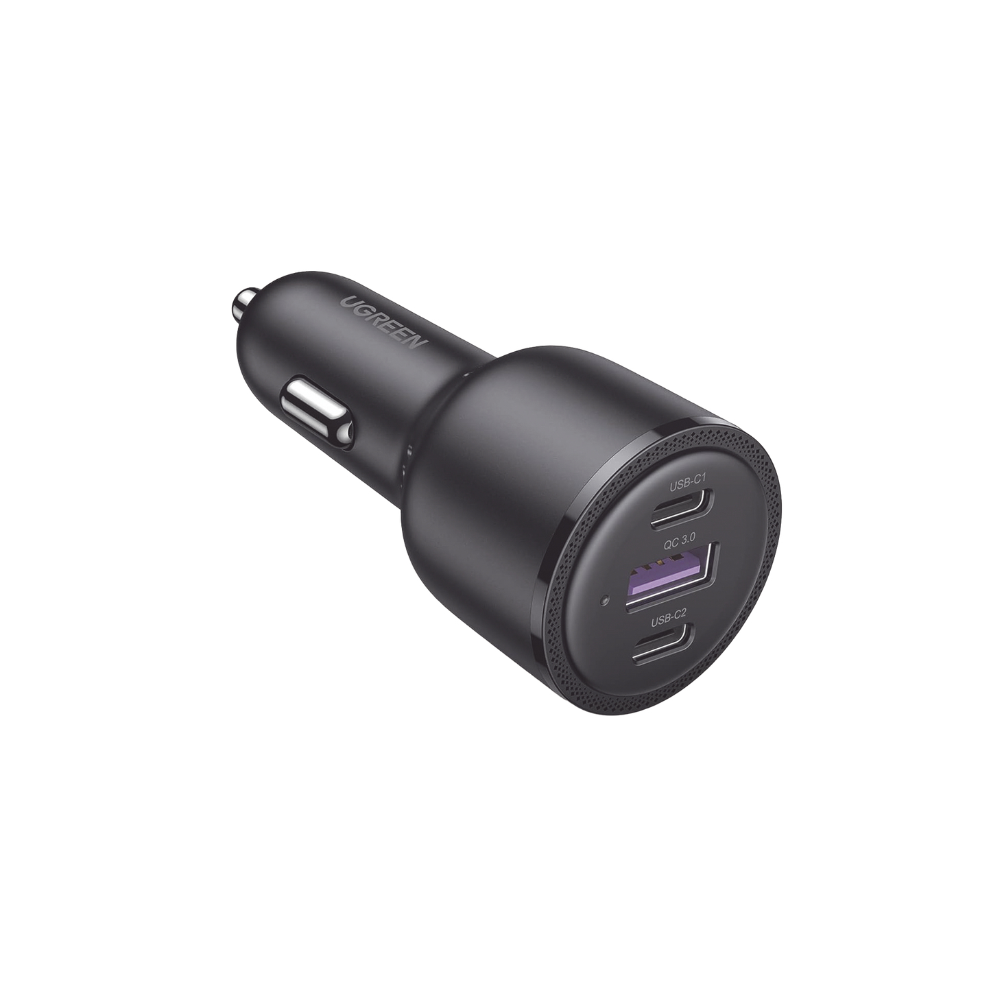 Cargador de Auto de 69W | 2 Puertos USB-C | 1 Puerto USB-A | Compatible con VehÃculos de 12 y 24 VCD | Chip Inteligente | Diseño Compacto | Multi Protección | Múltiples Protocolos de Carga | ABS | Ignifugo.