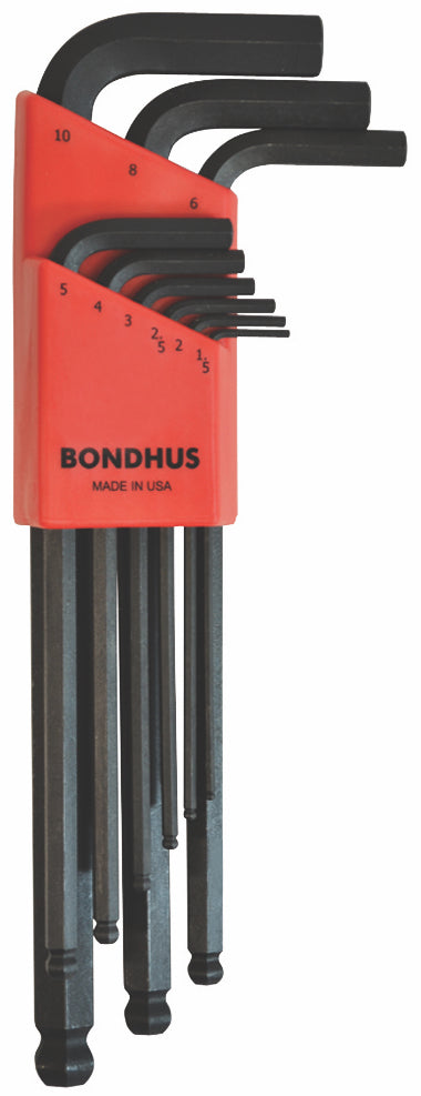 10999 Jgo.9 Llaves Hex. P/Bola 1.5-10Mm Bondhus