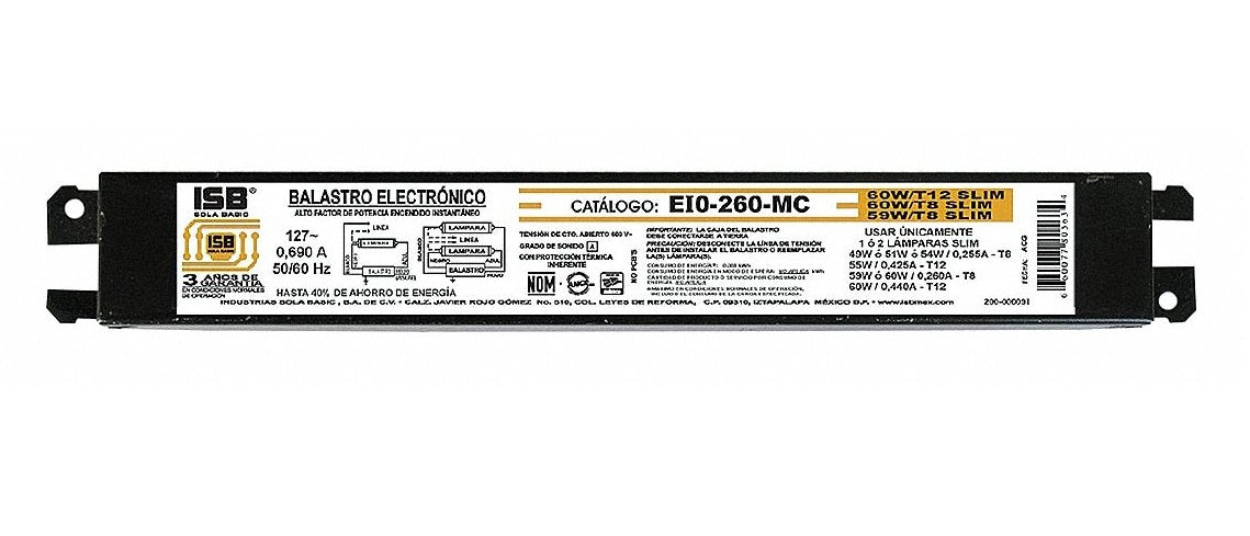 Balastra EIO-260-MC (2×74/1×74/1×75/2×75) 127v