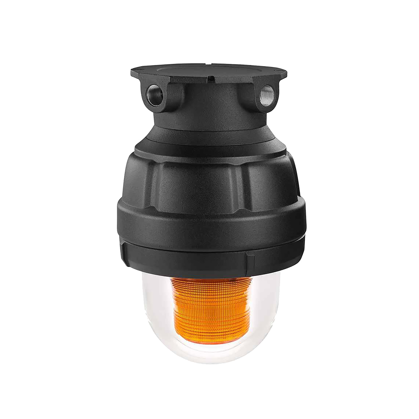 Luz estroboscopica a prueba de explosiones UL y cUL para Clase I, División 1, Grupo C y D; Clase I, División 2, Grupos A y B; Clase II, División 1, Grupos E, F y G; Clase III , 24 Vcd, color Ãmbar, montaje no incluido