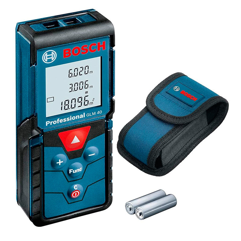Medidor láser Bosch GLM 40 alcance 40 m con estuche