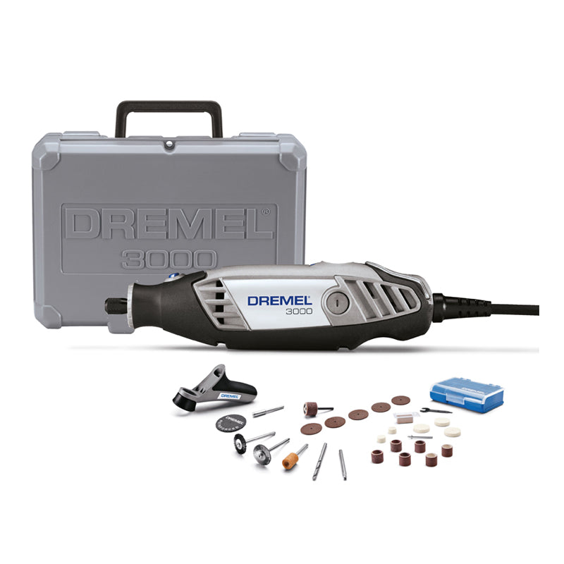 Dremel 3000 Mototool con 1 aditamento y 26 accesorios + maletín