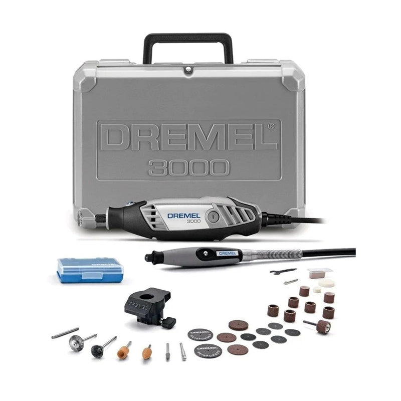 Dremel 3000 Mototool con 2 aditamentos y 30 accesorios + maletín