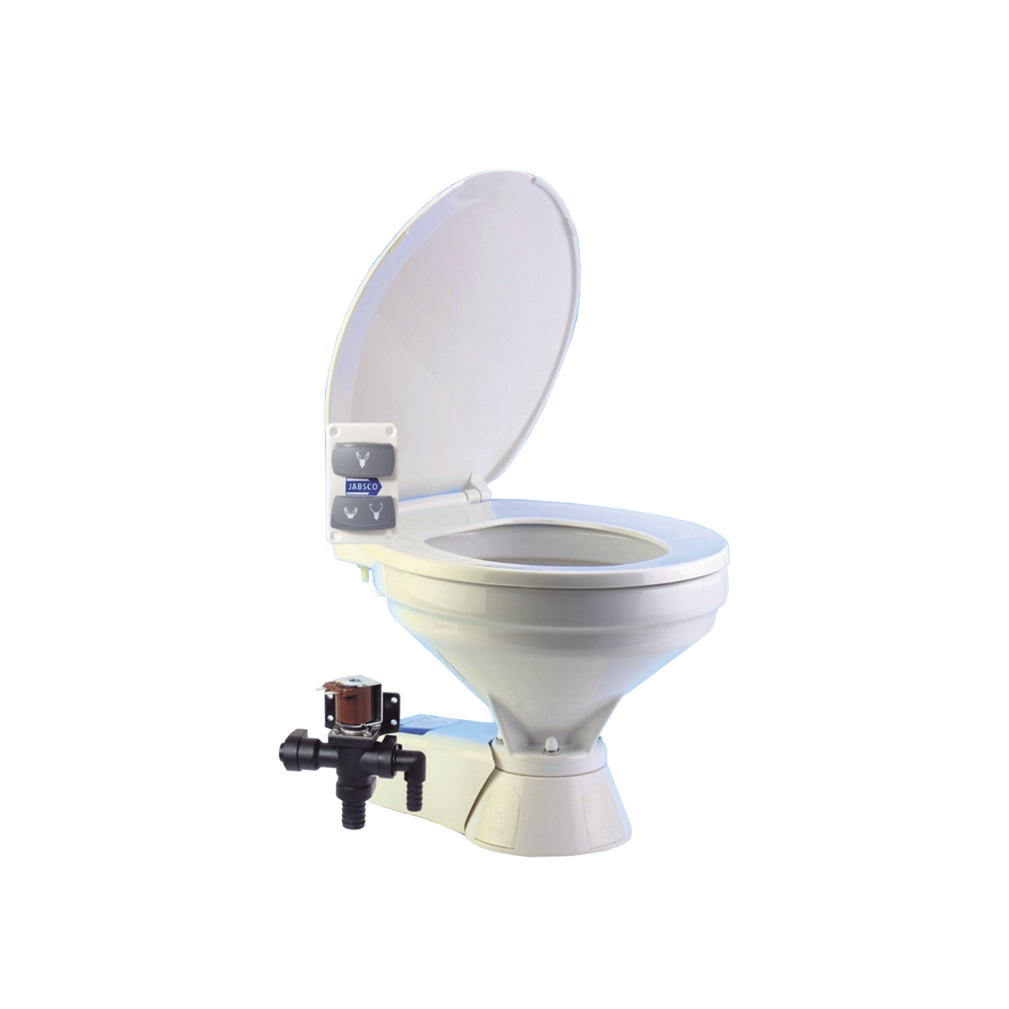 Inodoro Eléctrico con taza compacta a 24 Vcd.