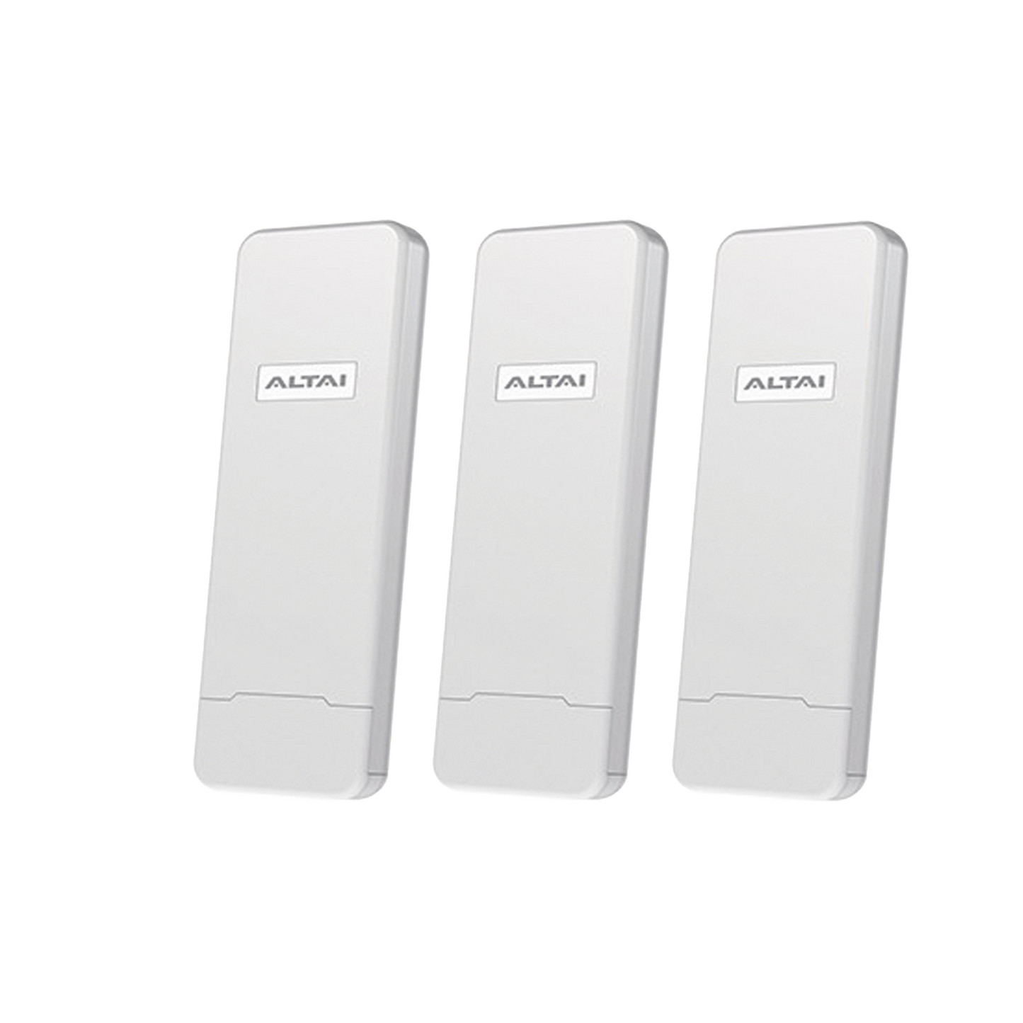 Paquete de 3 Puntos de Acceso C1N Super Wi-Fi en 2.4 GHz , Con Antenas Integradas Sectorial de 70°, Alta Sensibilidad, Hasta 300 m a un Smartphone, Antena de 10 dBi, Soporta Fichas-Vouchers