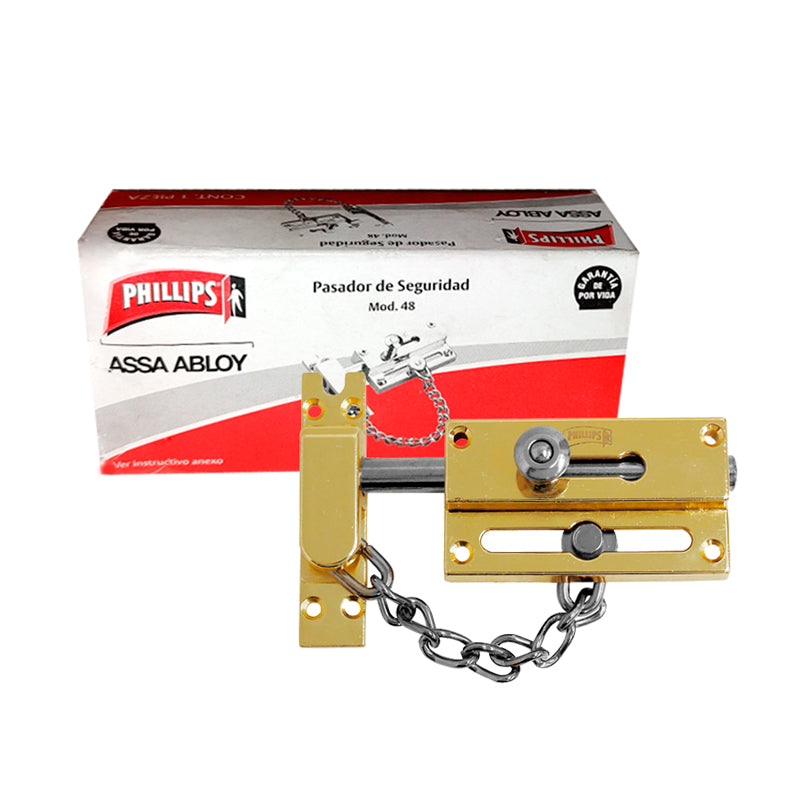 Pasador Con Cadena De Seguridad 48 De Latón, Phillips MX573