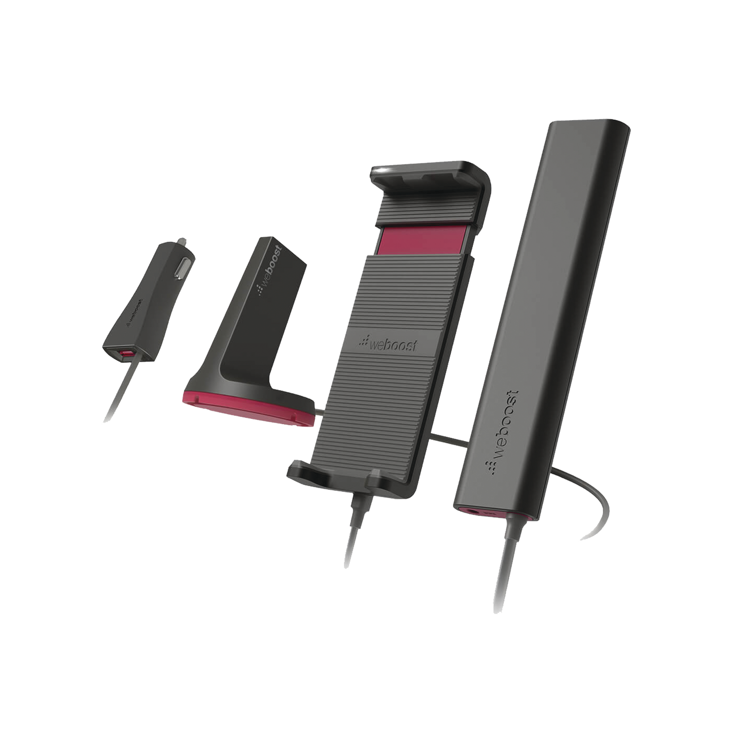 Kit Amplificador de señal celular 4G LTE, 3G y VOZ. Especial para vehÃculos donde el conductor o copiloto requiere la mayor concentración de señal. Soporta un usuario y múltiples operadores.