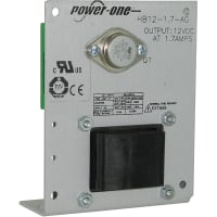 Fuente de alimentación, AC-DC, 12V, 1.7A, 100-264V adentro, marco abierto, Pnl Mnt, serie linear, linear