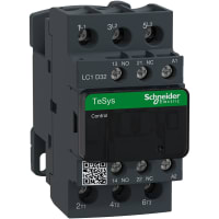 No-Invertir el contactor, 600VAC, 32A, 3P, 24VAC, carril del estruendo, serie de TeSys Deca
