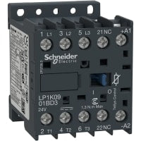 No-Invertir el contactor, LP1 3P, 9 A, 24 VDC, serie de los micrones de TeSys