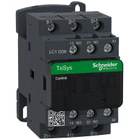 Contactor LC1D, 440VAC, 9A, 3P, carril del estruendo, serie de TeSys Deca