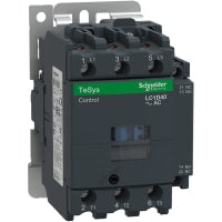 Contactor LC1D, No-Invirtiendo, 110 VAC, 40A, 3-P, carril del estruendo, serie de TeSys D