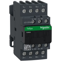 Contactor LC1D, control del motor, 24 VAC, 40A, 4P, carril del estruendo, serie de TeSys Deca