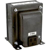 AUTOFORMER DESCENDER, 50/60HZ, PRI: 230V, SEC: 115V, 3-WIRE, ENCHUFE de 6 ' CORD&, 250VA