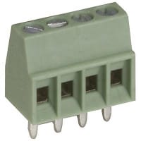 Serie terminal de la posición COMBICON MPT del tornillo 2.54m m 4 20AWG 160V 6A del PWB