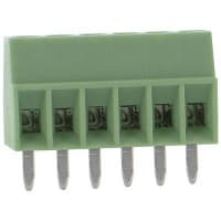 Serie terminal de la posición COMBICON MPT del tornillo 2.54m m 20AWG 160V 6A 6 del PWB