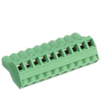 PCB Plug Screw 5.08m m 12AWG 320V 12A 10 Position COMBICON SMSTB Series