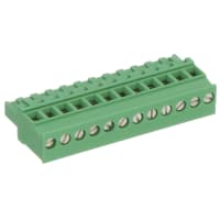 Serie de la posición COMBICON MVSTBR del tornillo de enchufe del PWB 12 5.08m m 12AWG 320V 12A