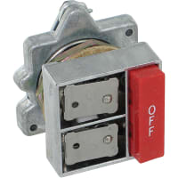 Botón Milímetro 30.5 Del Operador De Bar/Button Maint/Btm Superior Maint W/Interlock