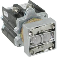 Botón, 30.5 milímetros, dos momentáneos Btn, luces del Ind de 2, 120V voltio completo, serie E30