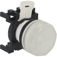 La pieza del indicador, lente, 22m m, montaje del panel, blanco, cabe la serie E22