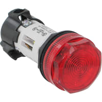 Artesone el indicador del montaje que 22m m incandescentes roscaron 110/120VAC/VDC rojo 1000 horas