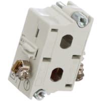 Botón resistente, bloque del contacto, Spst, 1Nc, 10250T, serie 10250T