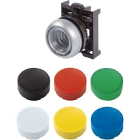 Actuador del botón, 22m m, botón rasante, seis colores, momentáneos, serie del RMQ-Titán