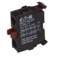 El bloque del contacto, para E-Para, el montaje de la base, SMCB, NC, terminales del tornillo, serie M22