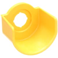 Anillo del protector del botón, terminal del tornillo, 22.5m m, amarillo, serie M22