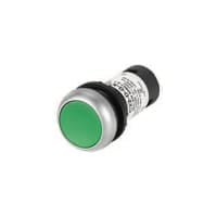 Interruptor, botón, SPST, 1.5A 230VAC, 24VAC/VDC LED, verde, serie C22