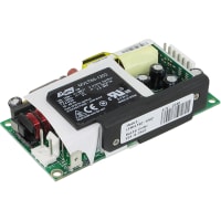 Fuente de alimentación, AC-DC, 15V, 4A, 90-240V adentro, marco abierto, Pnl Mnt, médico, 60W, serie de MVLT
