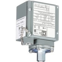 Interruptor de presión, 1.5-75 PSI, puerto de 1/4 NPTF, SPDT, UL CSA, serie 9012G