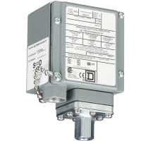 Interruptor de presión, 3-150 PSI, puerto de 1/4 NPTF, SPDT, UL CSA, serie 9012G