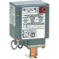 AJUSTE DIFF DEL INTERRUPTOR DE PRESIÓN, 3.0 -150 PSIG, DIAFRAGMA, SPDT, 0.25 EN NPTF, PILOTO
