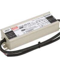 Fuente de alimentación, AC-DC, 24V, 2.5A, 90-295V adentro, incluido, PFC, conductor del LED, serie CLG-60