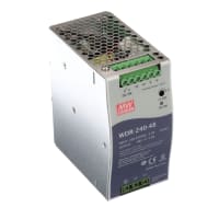 Fuente de alimentación, AC-DC, 48V, 5A, 200-550V adentro, incluido, carril del estruendo, PFC, 240W, serie WDR-240