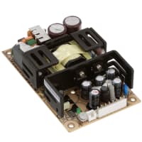 Fuente de alimentación, AC-DC, 12V, 6.3A, 100-264VIn, marco abierto, Pnl Mnt, médico, 76W, serie de la RPS