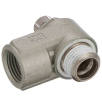 Speed Controller, Meter Out, Elbow, 3/8 NPT, Air, Brass, Sealant, COMO Series