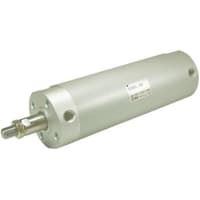 El actuador, cilindro, solo Rod, agujerea 0.75 ", frota ligeramente 4 ", # portuario10 -32 UNF, doble | SMC