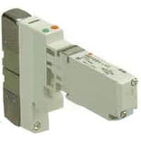 VALVE, 5 PORT, 2 POSITION DBL SOLENOID, 24VDC, TA de BASE, - COM, RUBBER SEAL