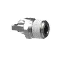 Guarnición de la tubería, acero inoxidable, codo masculino, para 1/"4 el TUBO, 1/4 " puerto