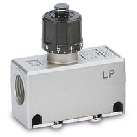 Apresure el regulador, en línea, perilla de la resina del cuerpo de la aleación de aluminio, 1/4 NPT, COMO serie